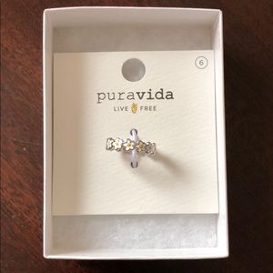 Size 6 puravida daisy silver ring